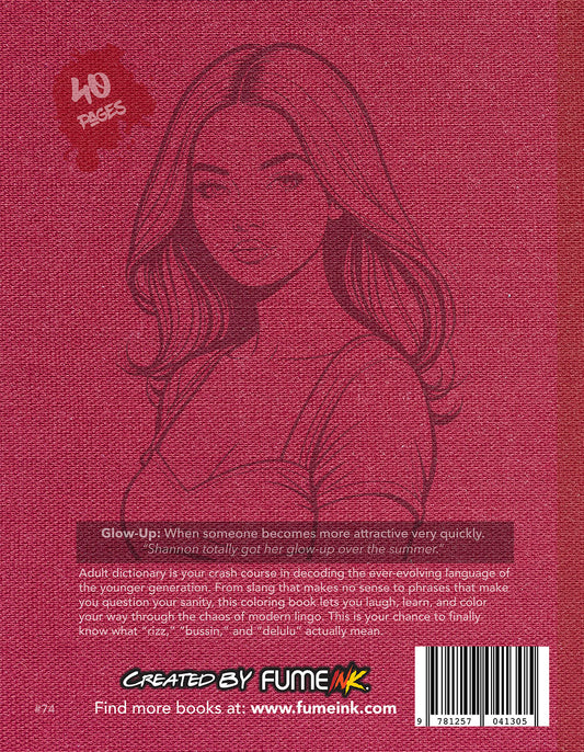 Adult Dictionary Coloring Book