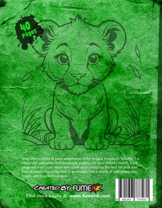 Baby Animal Kingdom Vol. 1  Coloring Book
