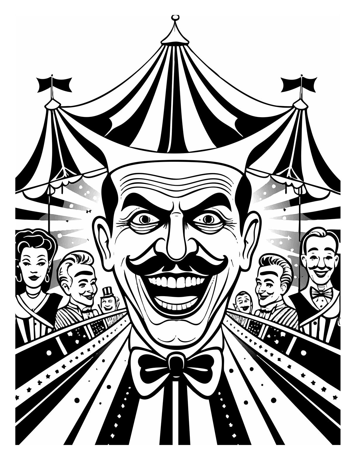 Circus Sideshow Coloring Book