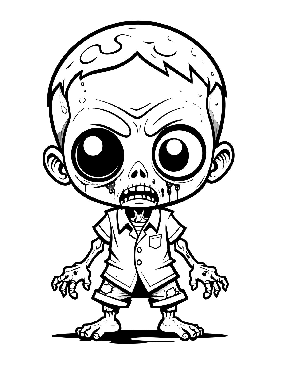 Creepy Cuties Coloring Book