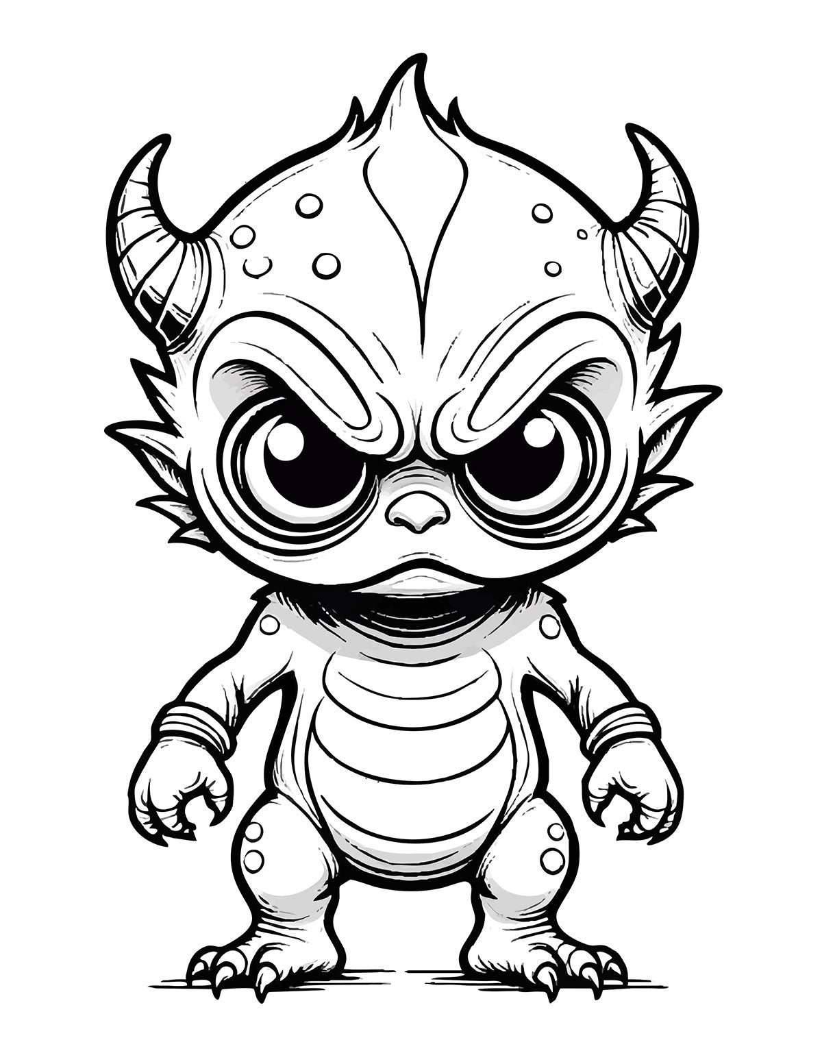 Cute Lil’ Monsters Coloring Book