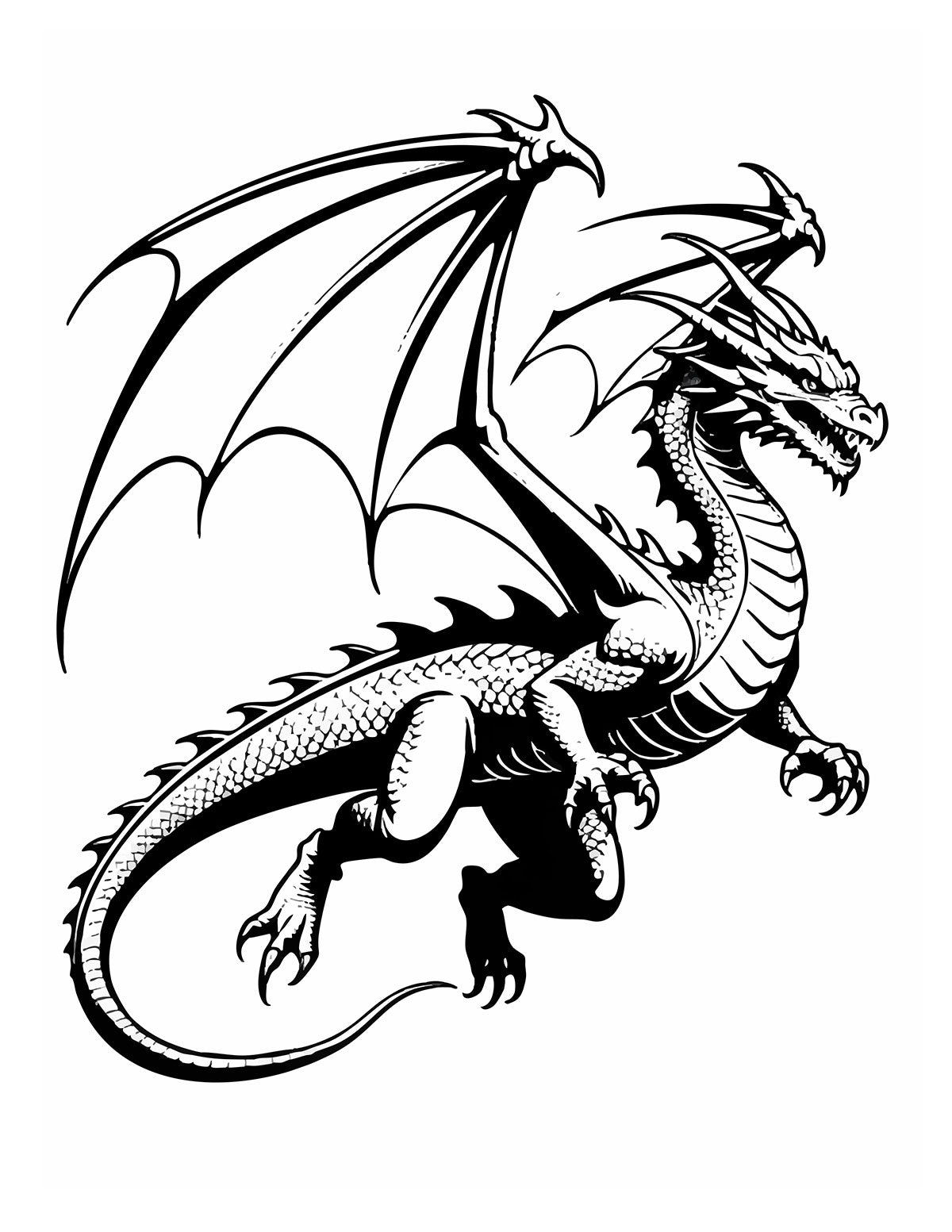 Dragons Coloring Book