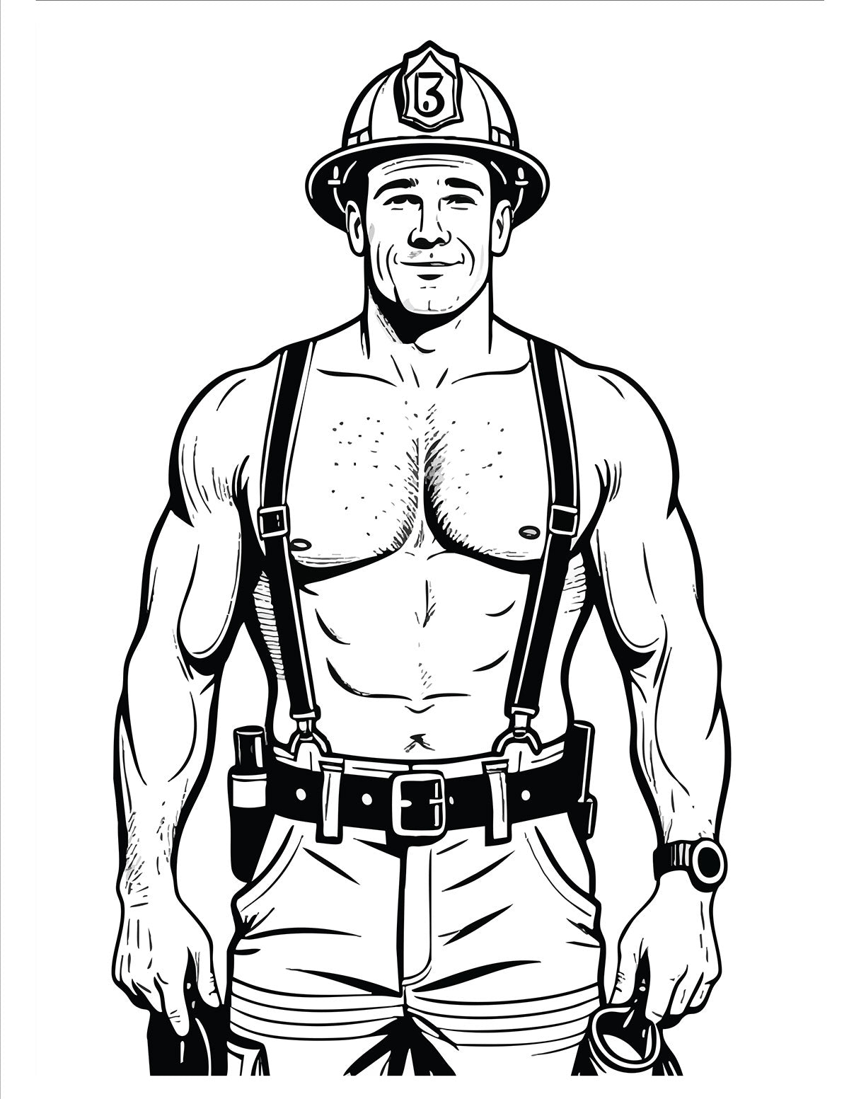 Firemen Coloring Book