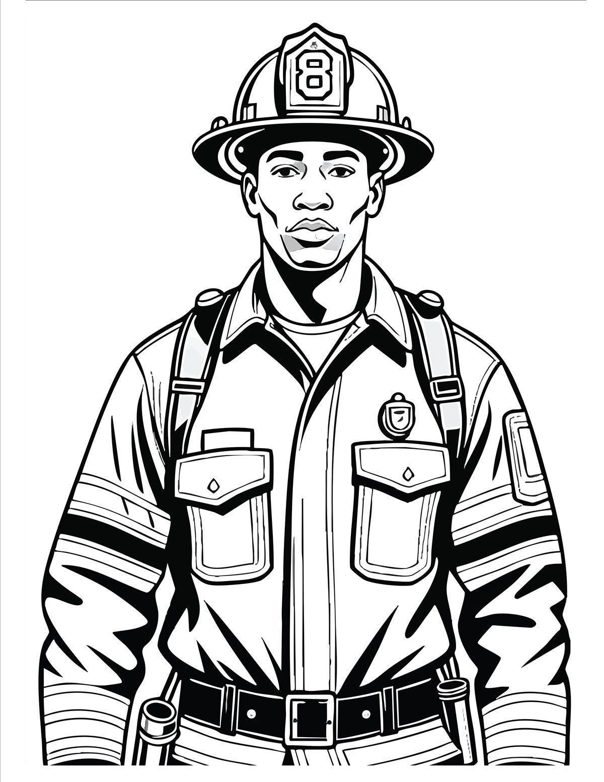 Firemen Coloring Book