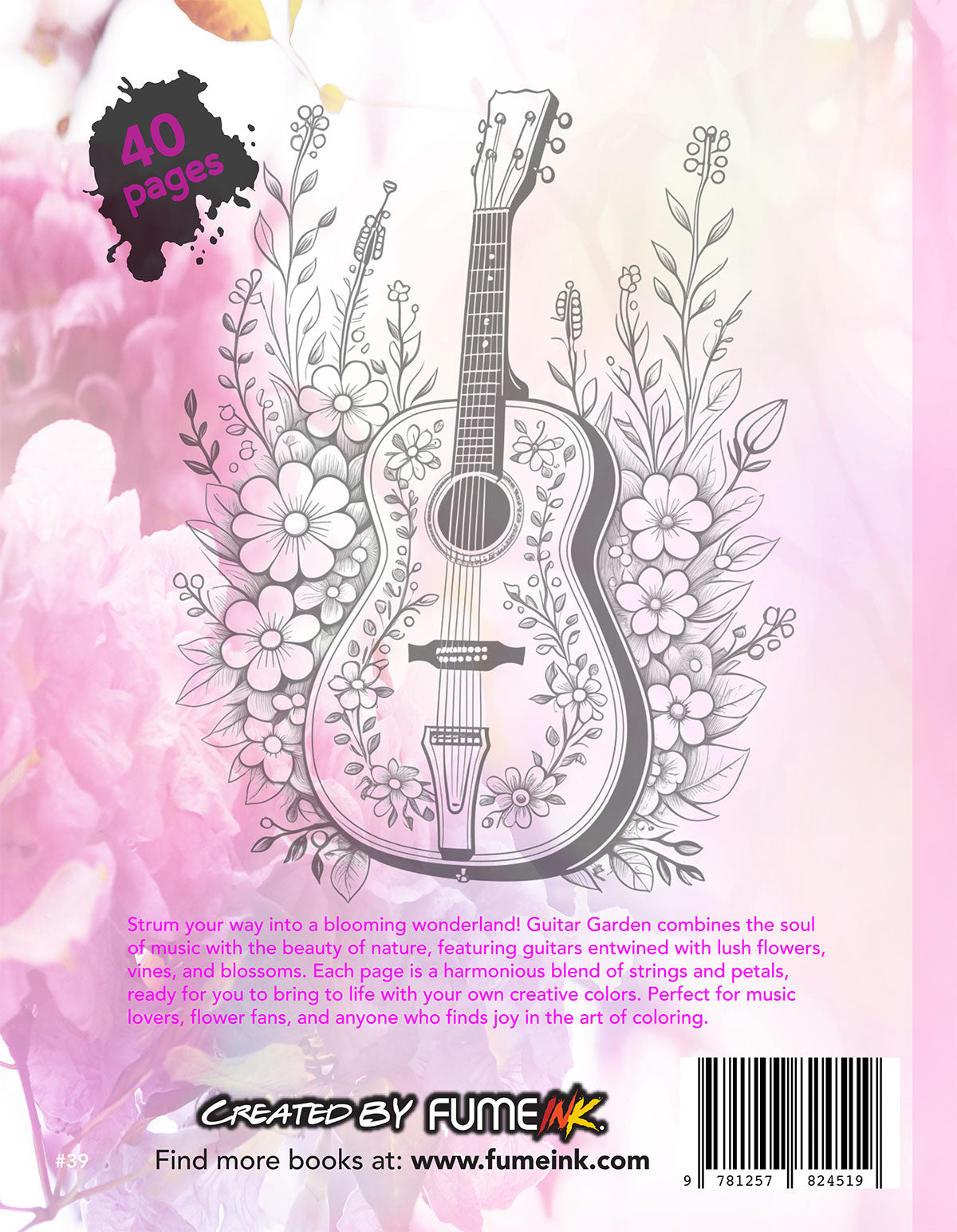 Guitar Garden Coloring Book