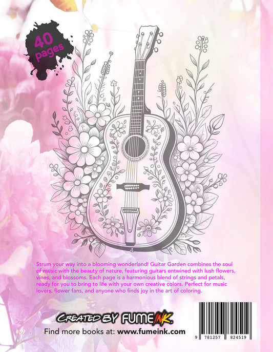 Guitar Garden Coloring Book