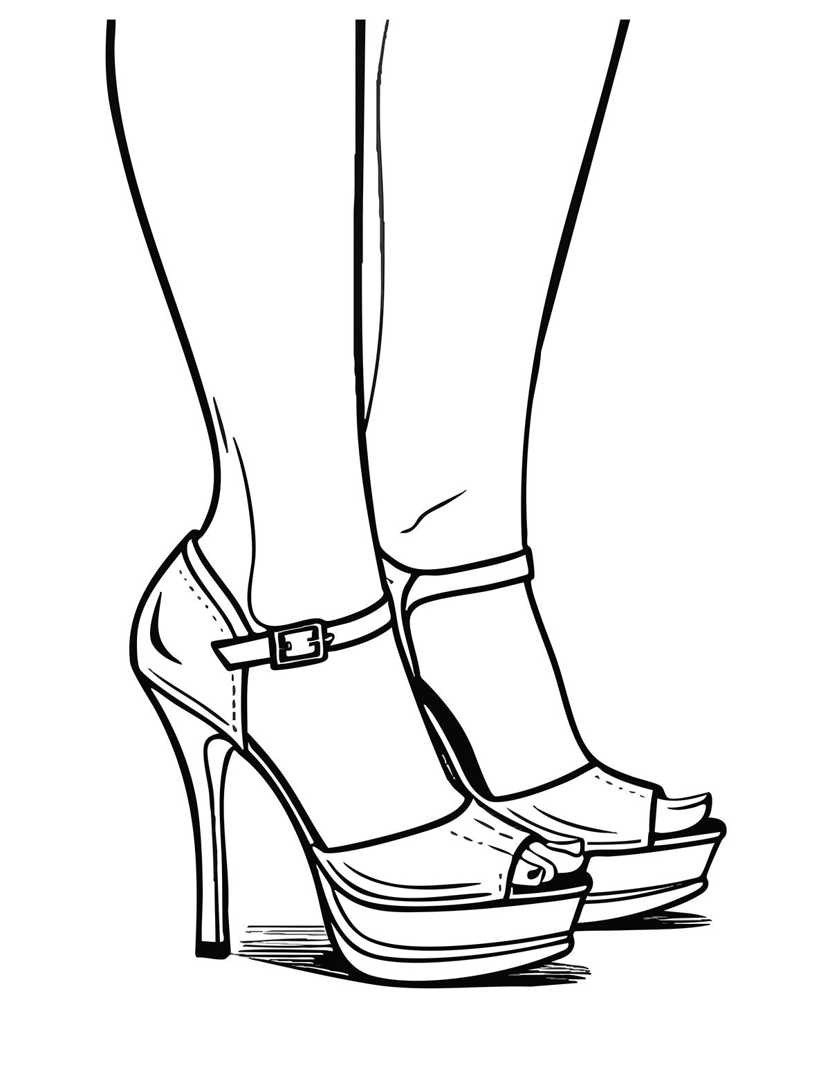 Heels Coloring Book