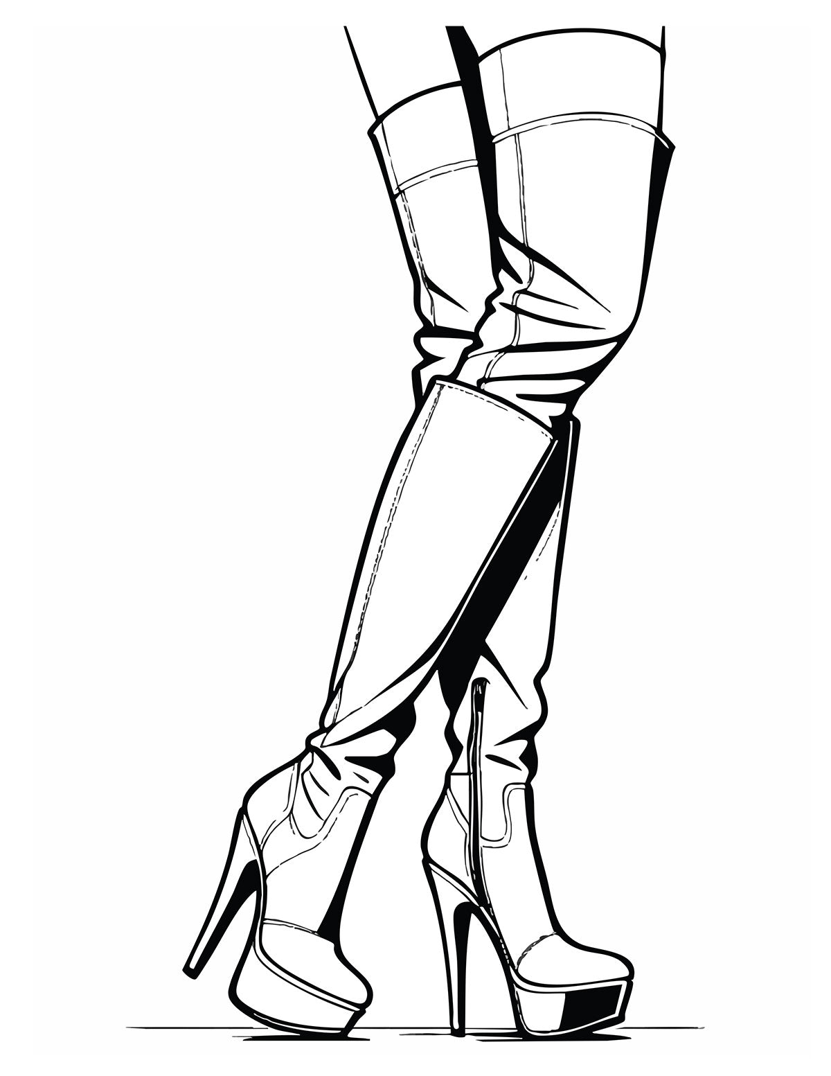 Heels Coloring Book