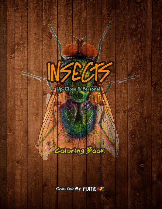 Insects Up-Close & Personal Coloring Book
