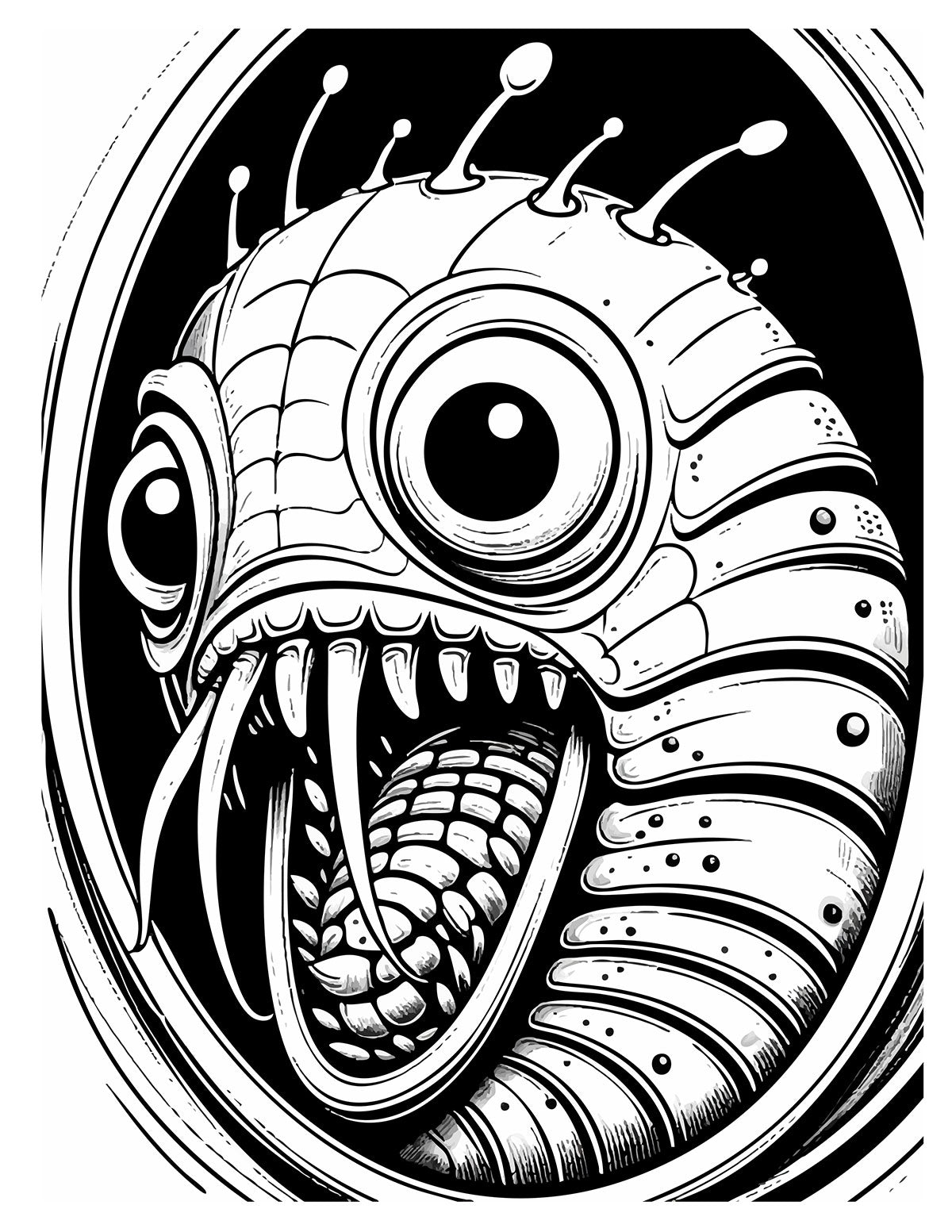 Insects Up-Close & Personal Coloring Book