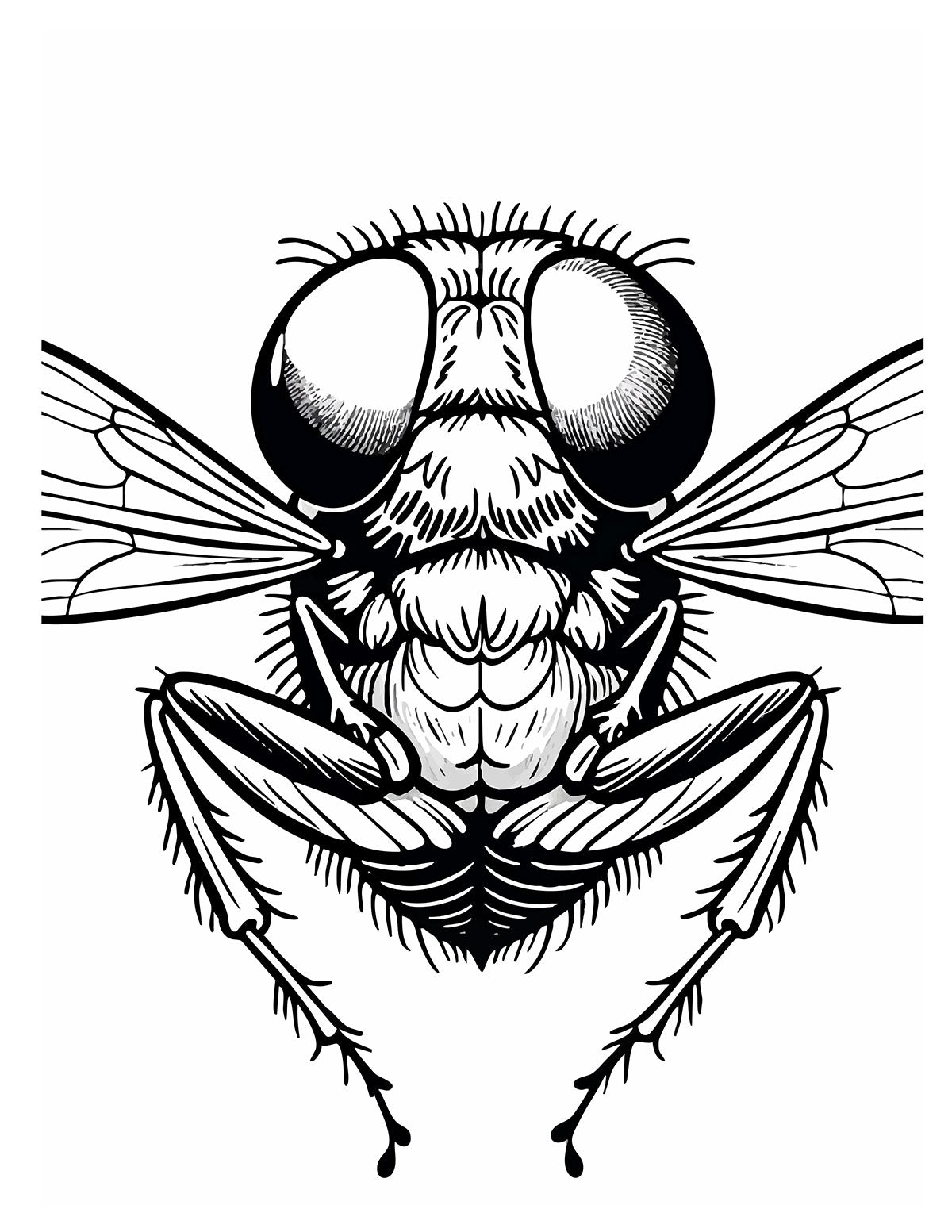 Insects Up-Close & Personal Coloring Book