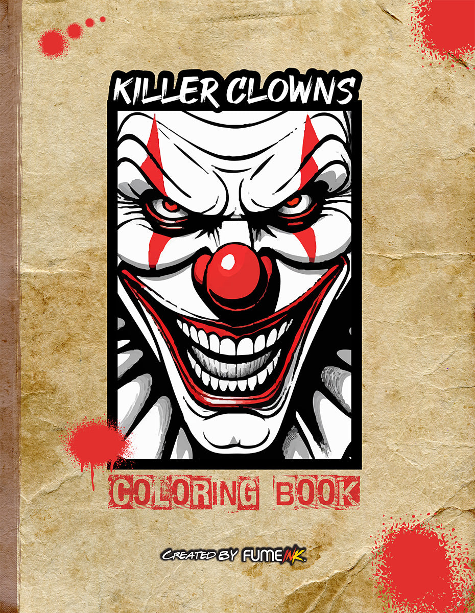 Killer Clowns Coloring Book