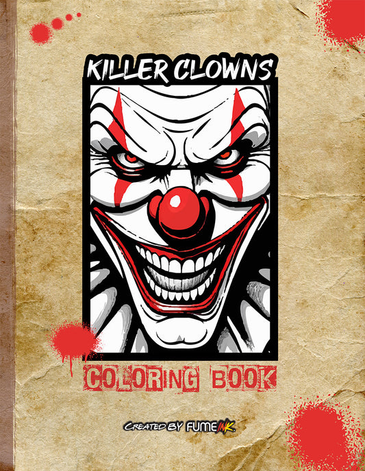 Killer Clowns Coloring Book