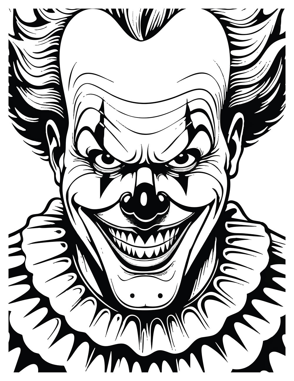 Killer Clowns Coloring Book