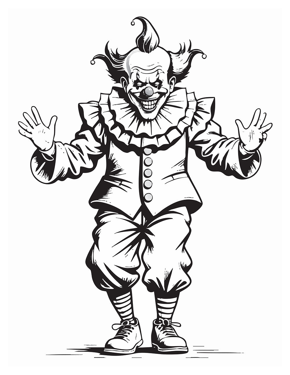 Killer Clowns Coloring Book