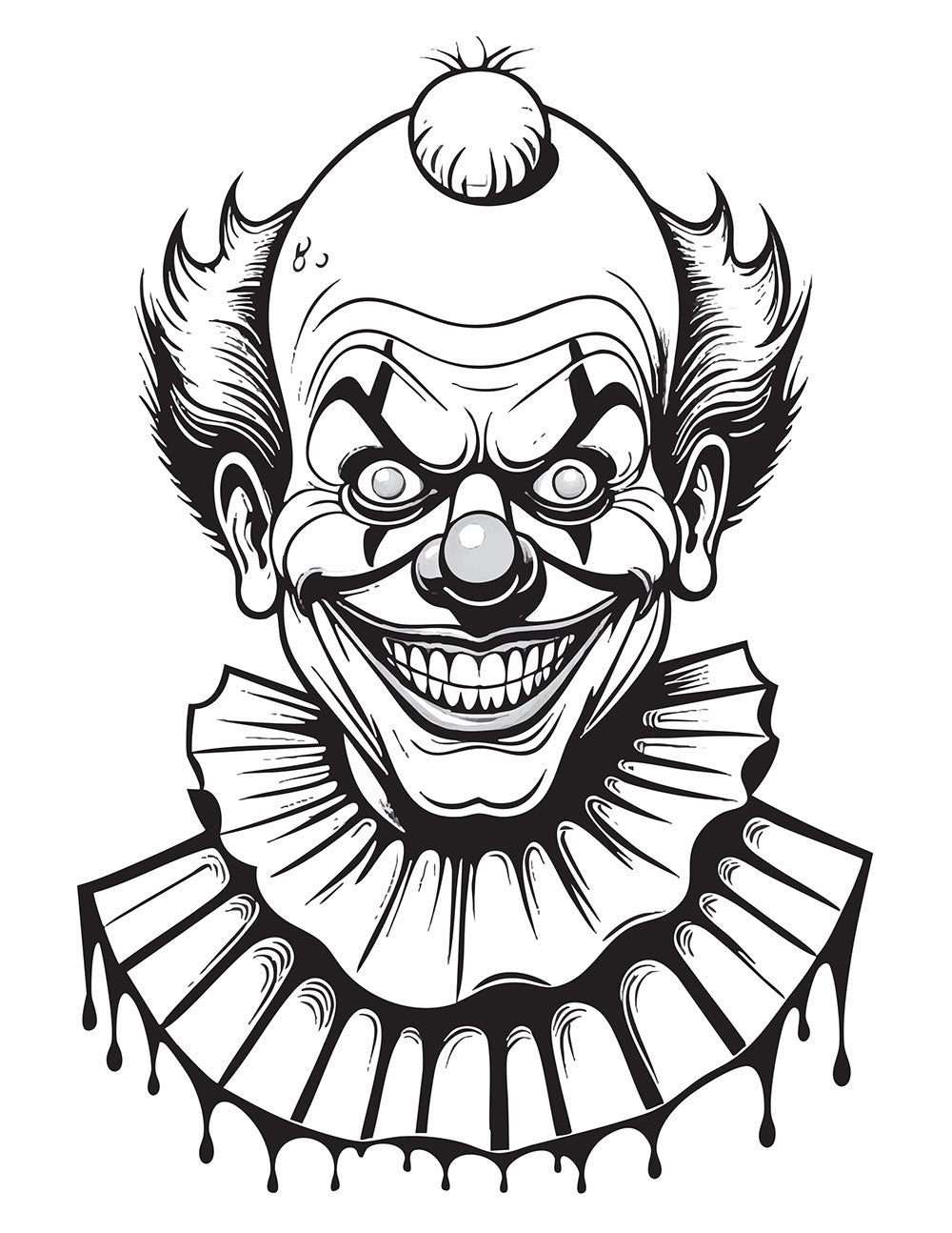 Killer Clowns Coloring Book