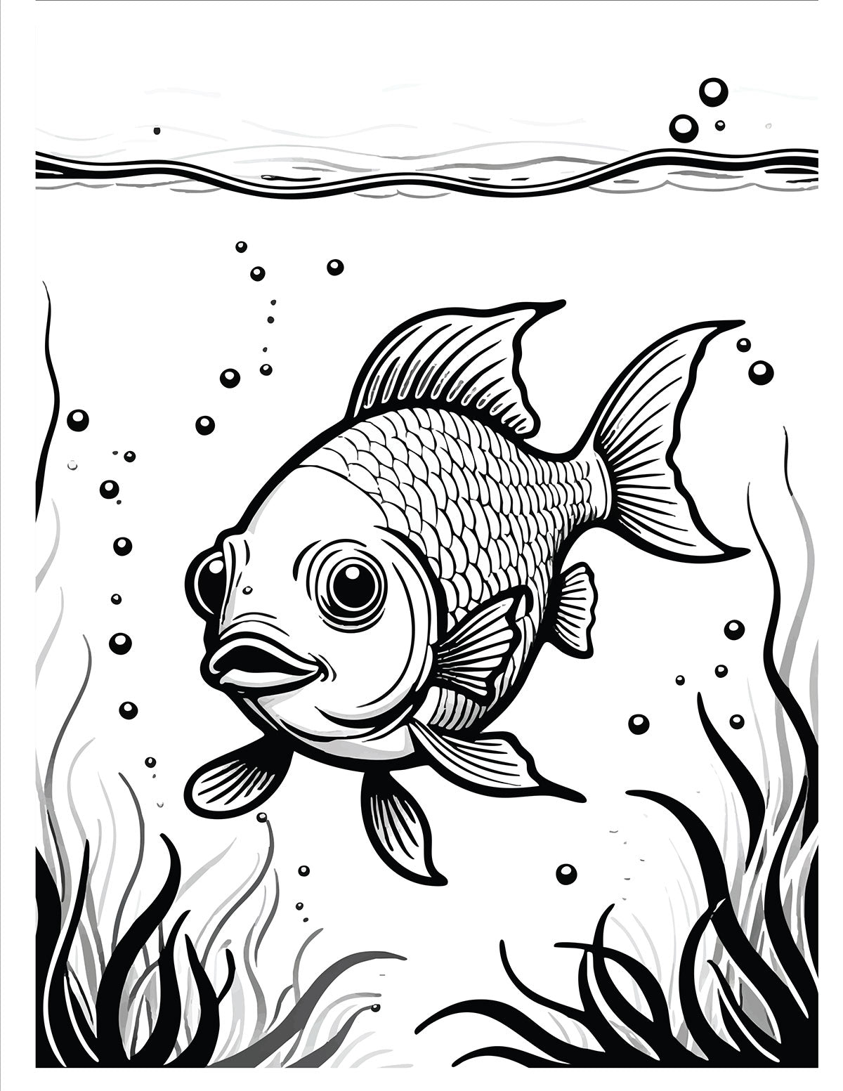Lil’ Fish Coloring Book
