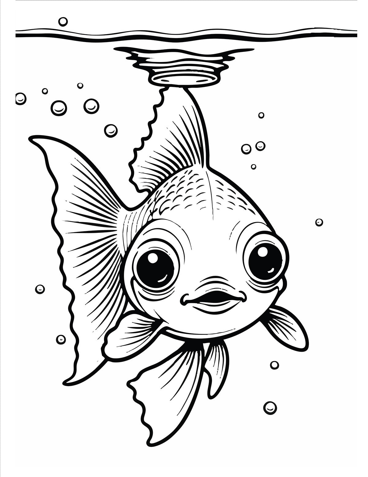 Lil’ Fish Coloring Book