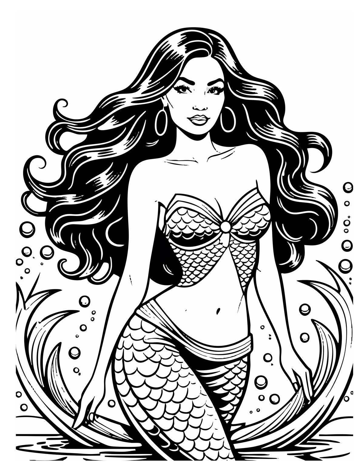 Mermaids Coloring Book