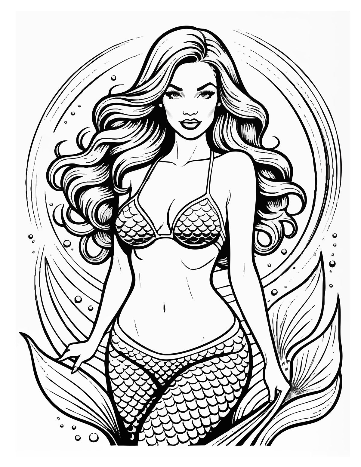 Mermaids Coloring Book