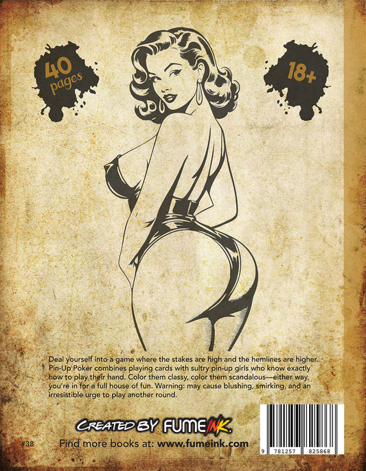 Pin-Up Poker Coloring Book