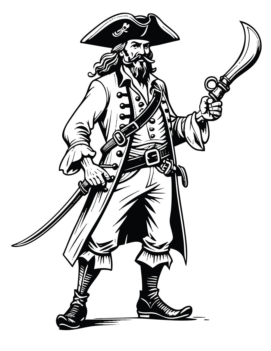 Pirates Coloring Book