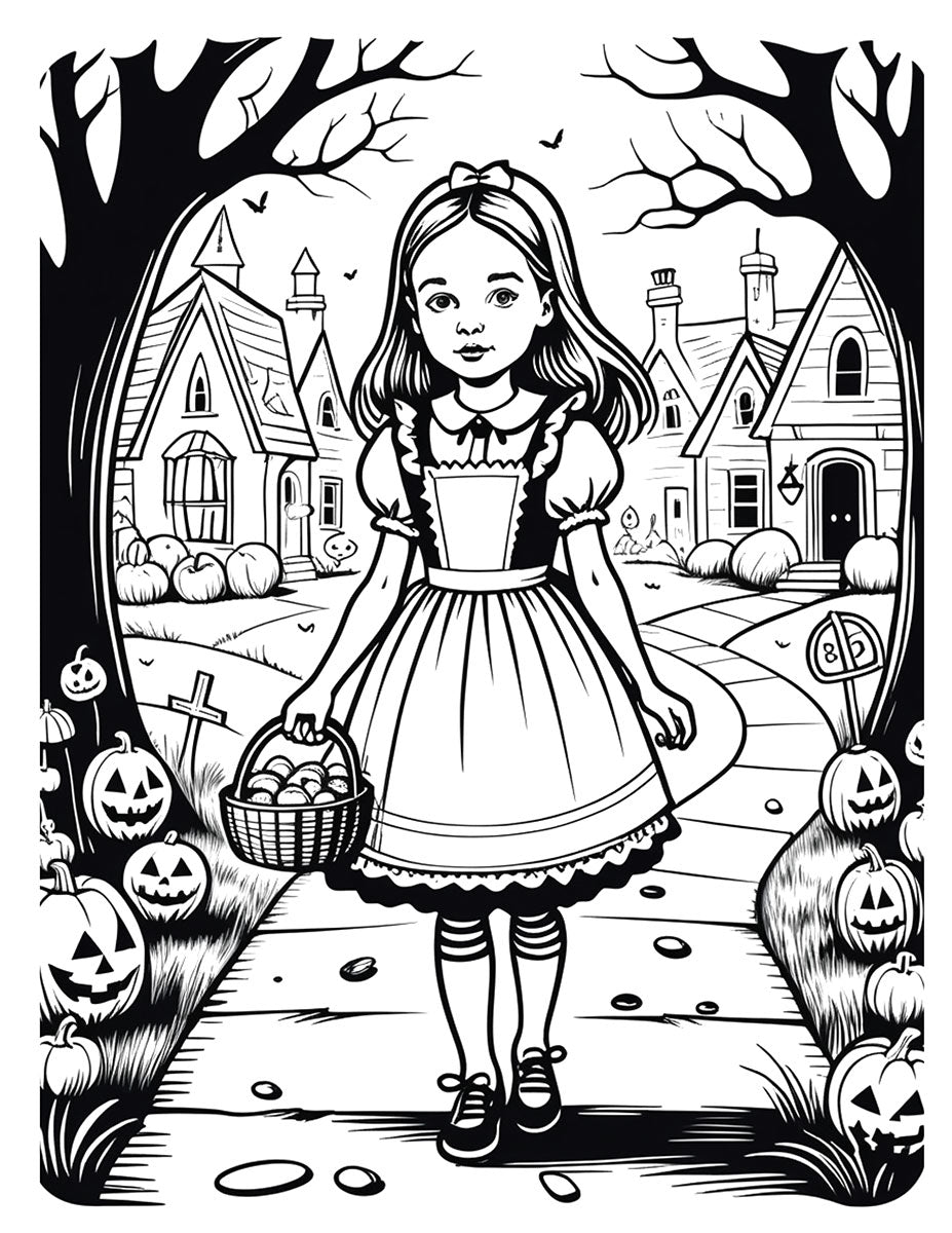 Trick or Treat Coloring Book