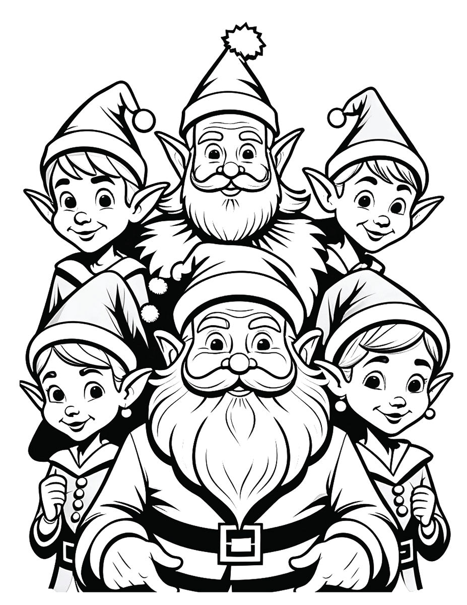Santa, Jolly AF Coloring Book