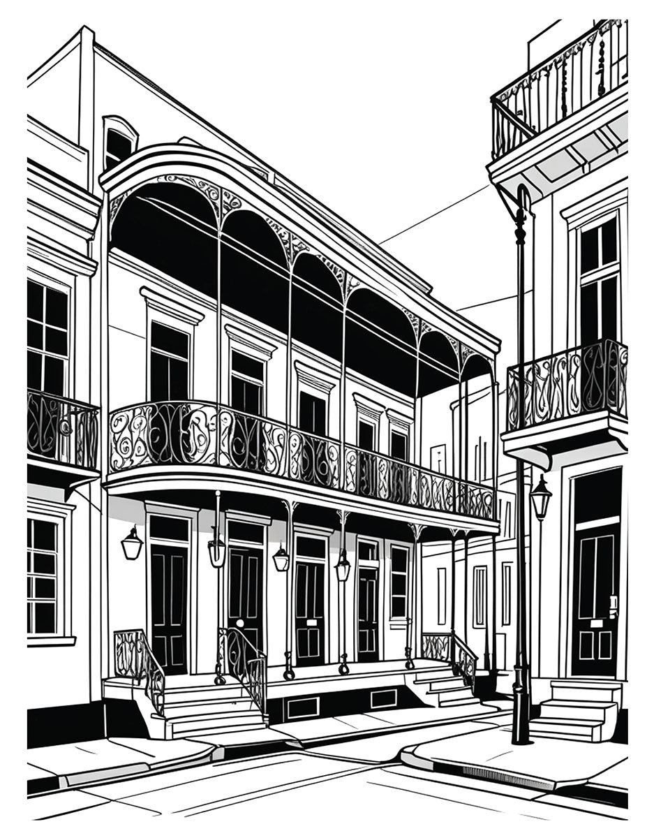 New Orleans Coloring Book