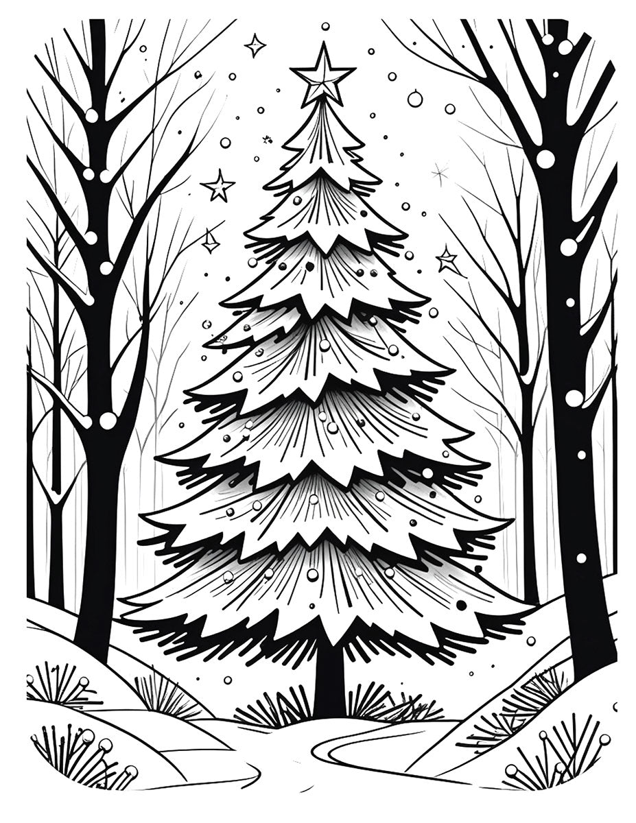 O Christmas Tree Coloring Book