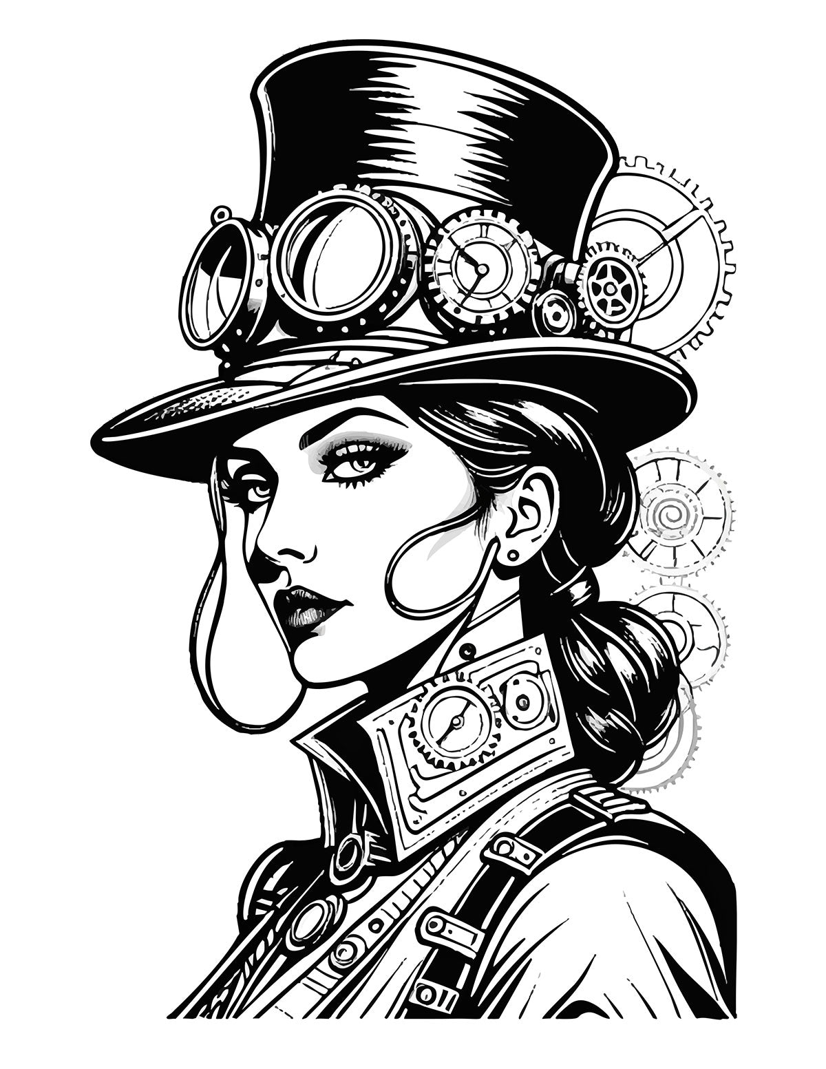 Steam Punk Coloring Book