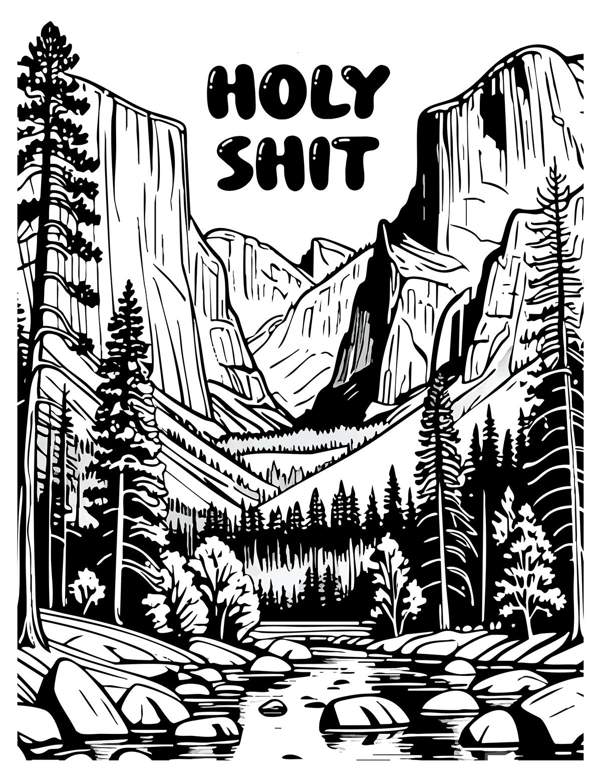 Take a Fucking Hike Coloring Book