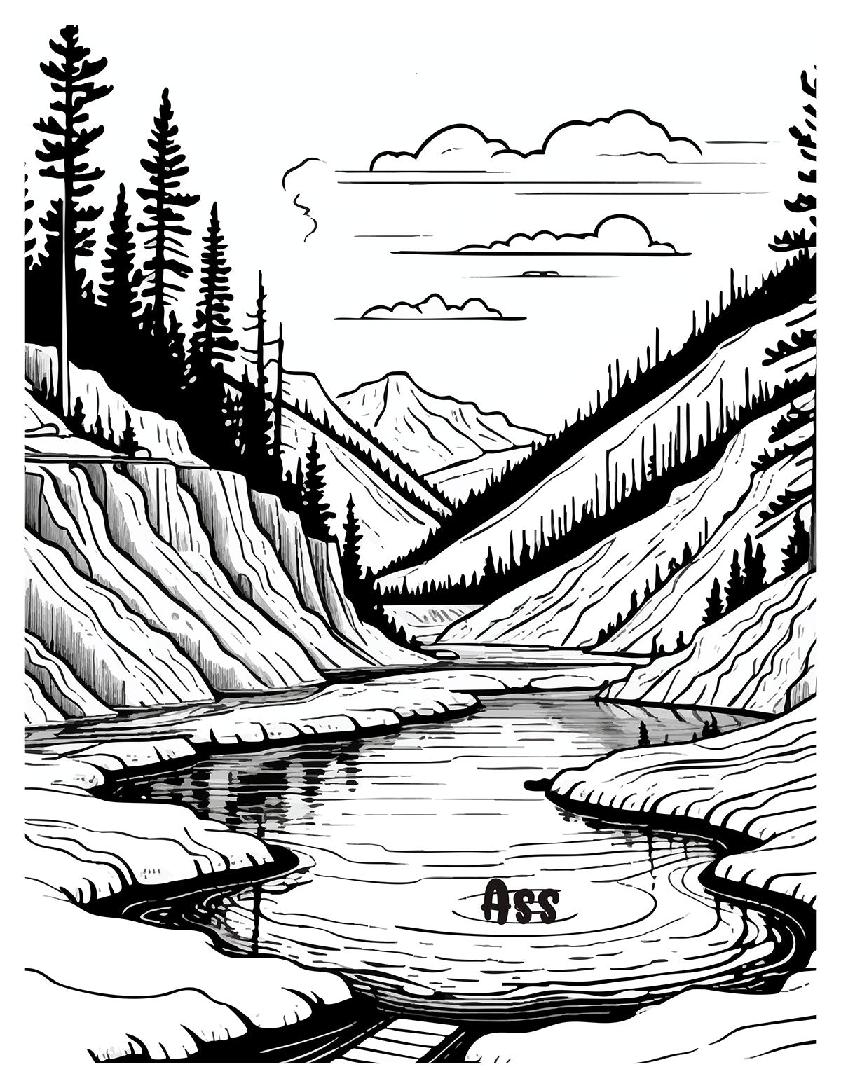 Take a Fucking Hike Coloring Book