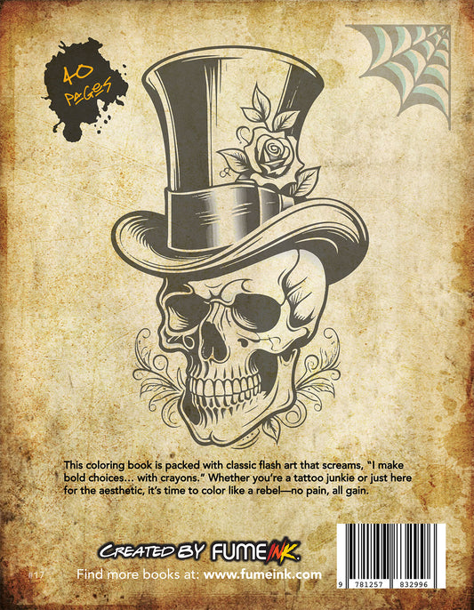 Tattoo Flash Coloring Book