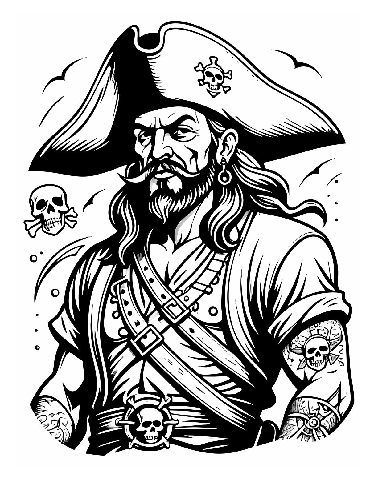 Tattoo Flash Coloring Book