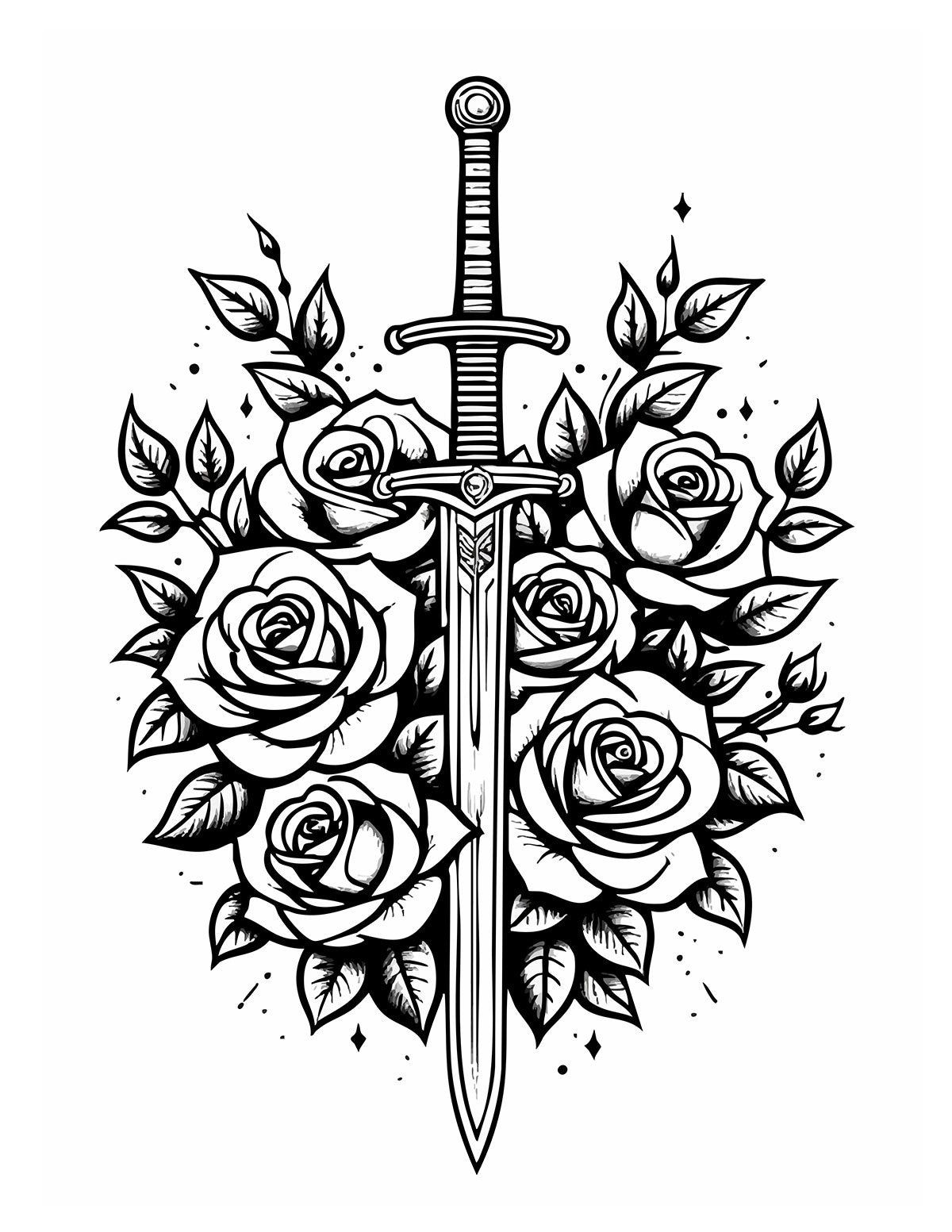 Tattoo Flash Coloring Book