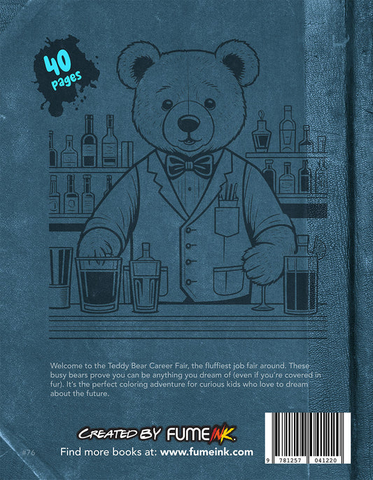 Teddy Bear Career Fair Coloring Book