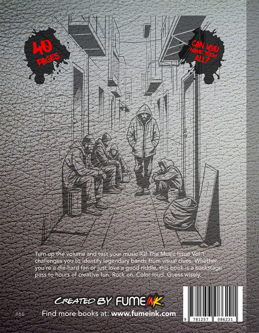 The Music Issue Vol. 1 Coloring Book