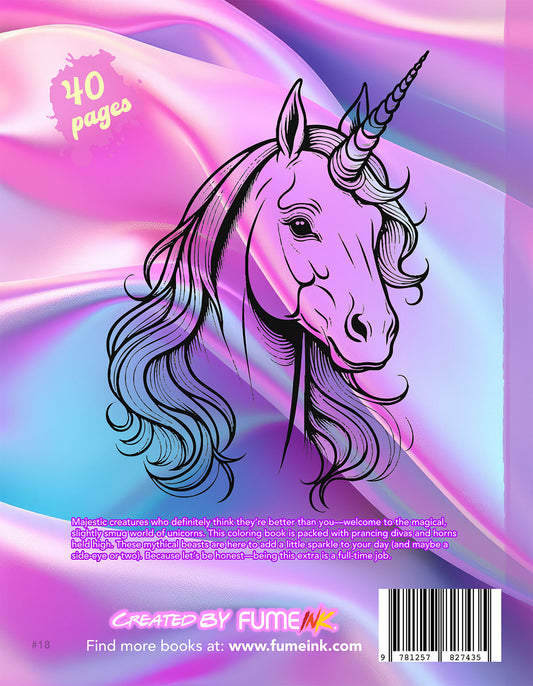 Unicorns Coloring Book