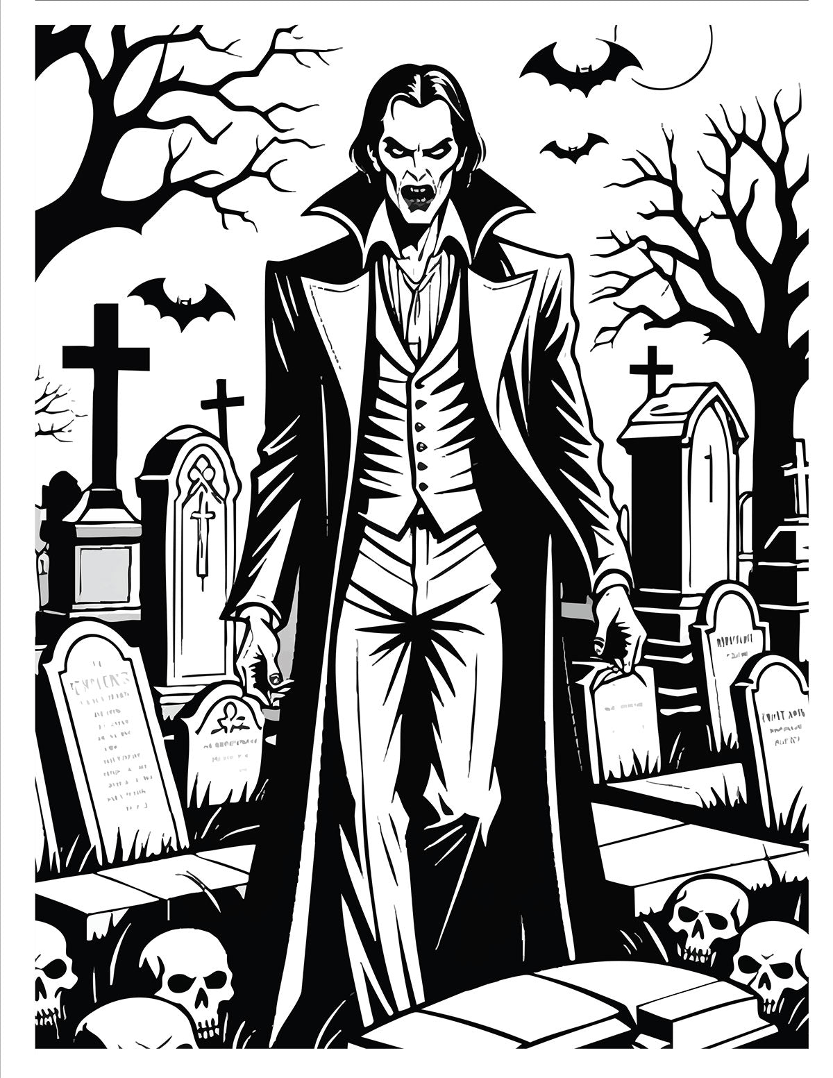 Vampires Coloring Book