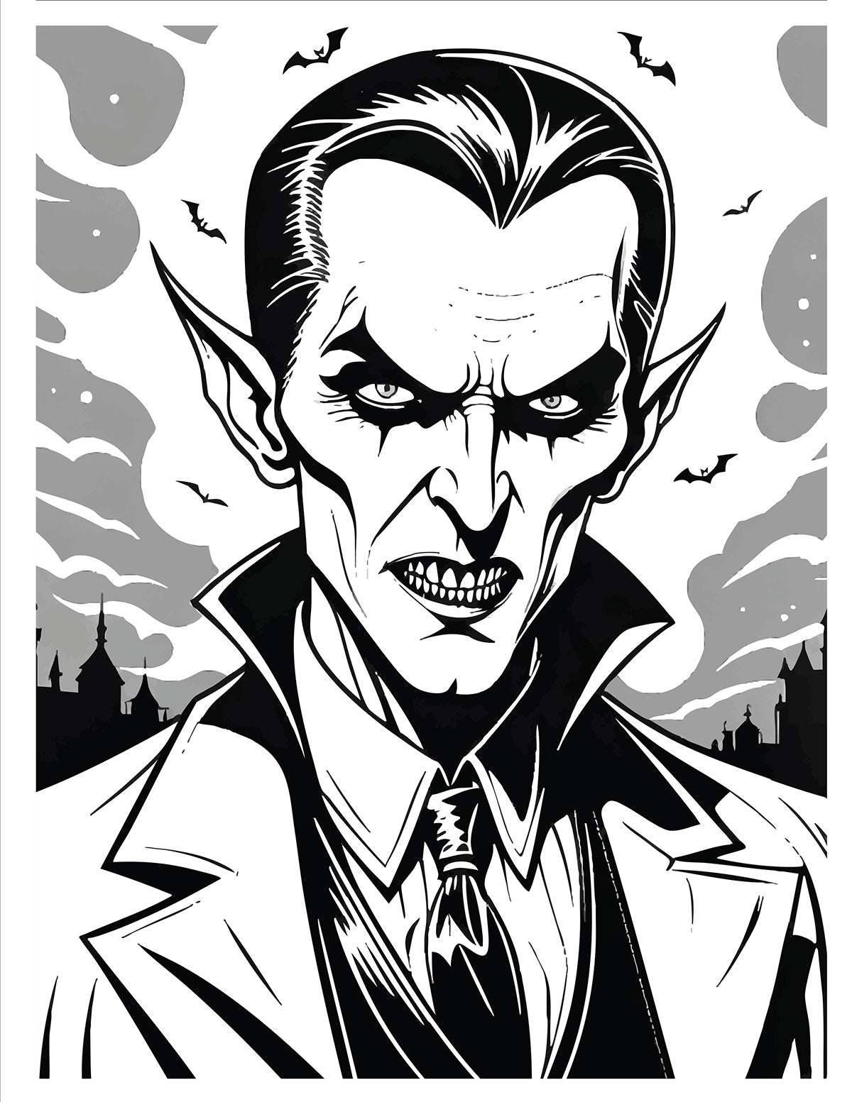 Vampires Coloring Book