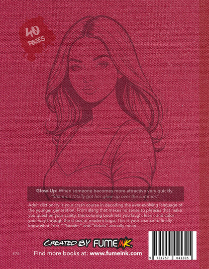 Adult Dictionary Coloring Book