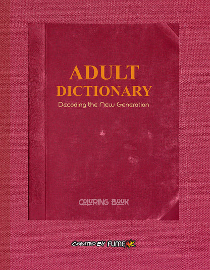 Adult Dictionary Coloring Book