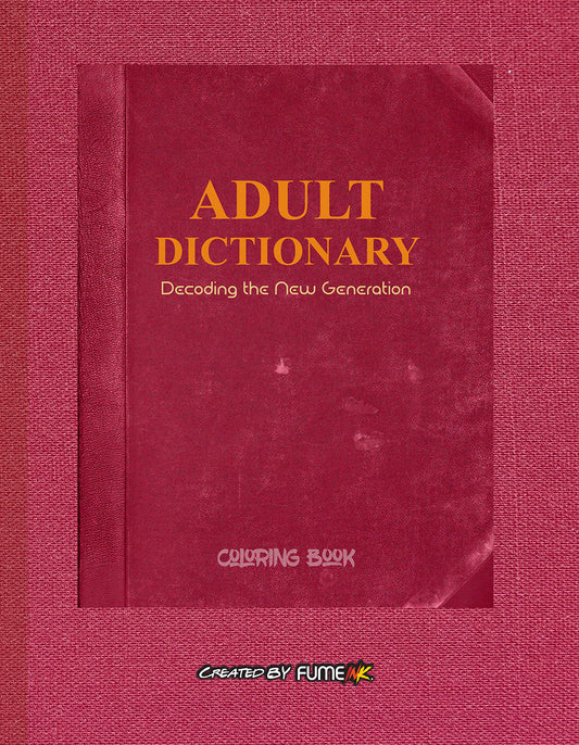 Adult Dictionary Coloring Book