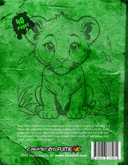 Baby Animal Kingdom Vol. 1  Coloring Book