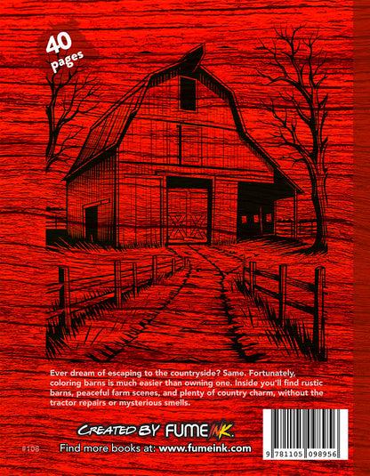 Barns Coloring Book