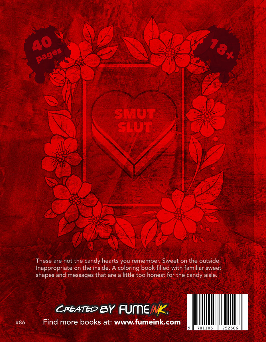 Candy Hearts Coloring Book