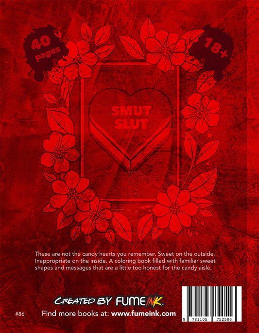 Candy Hearts Coloring Book