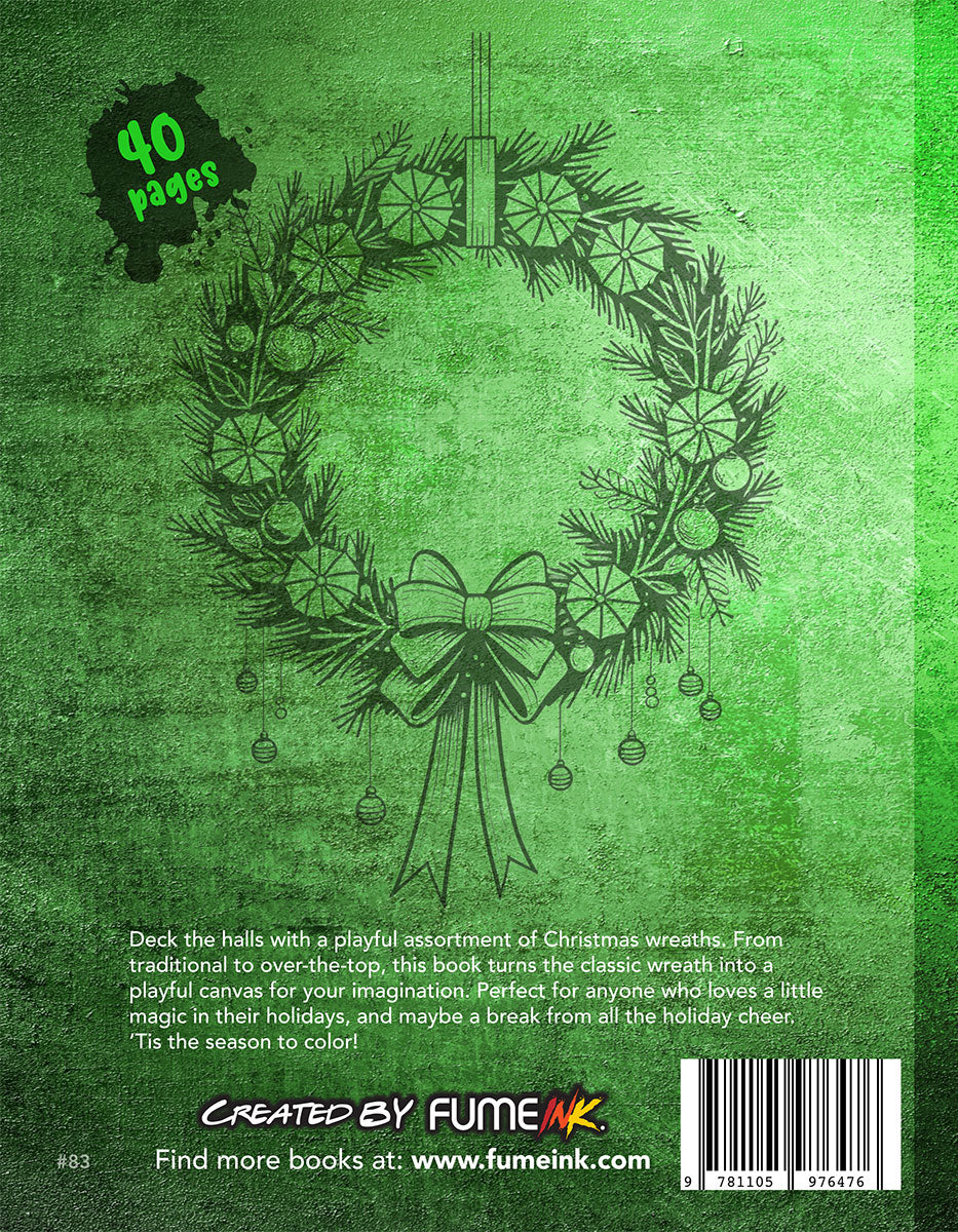 Christmas Wreaths Coloring Book