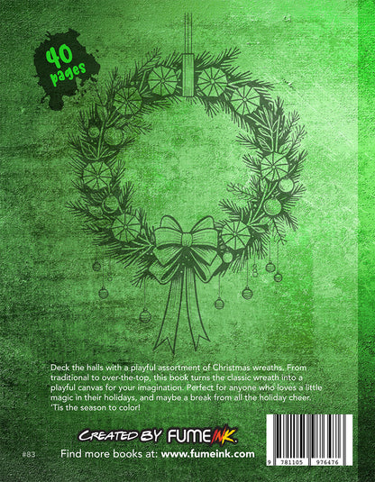 Christmas Wreaths Coloring Book